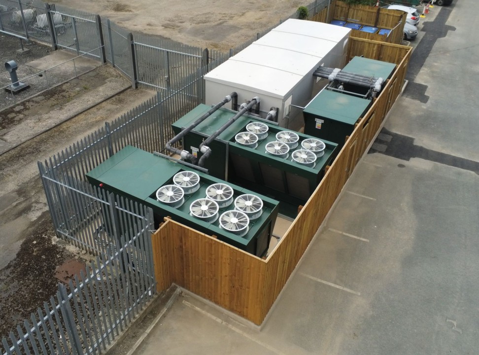 Cascade commercial heat pump