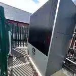 Air source heat pump at Stanley Library
