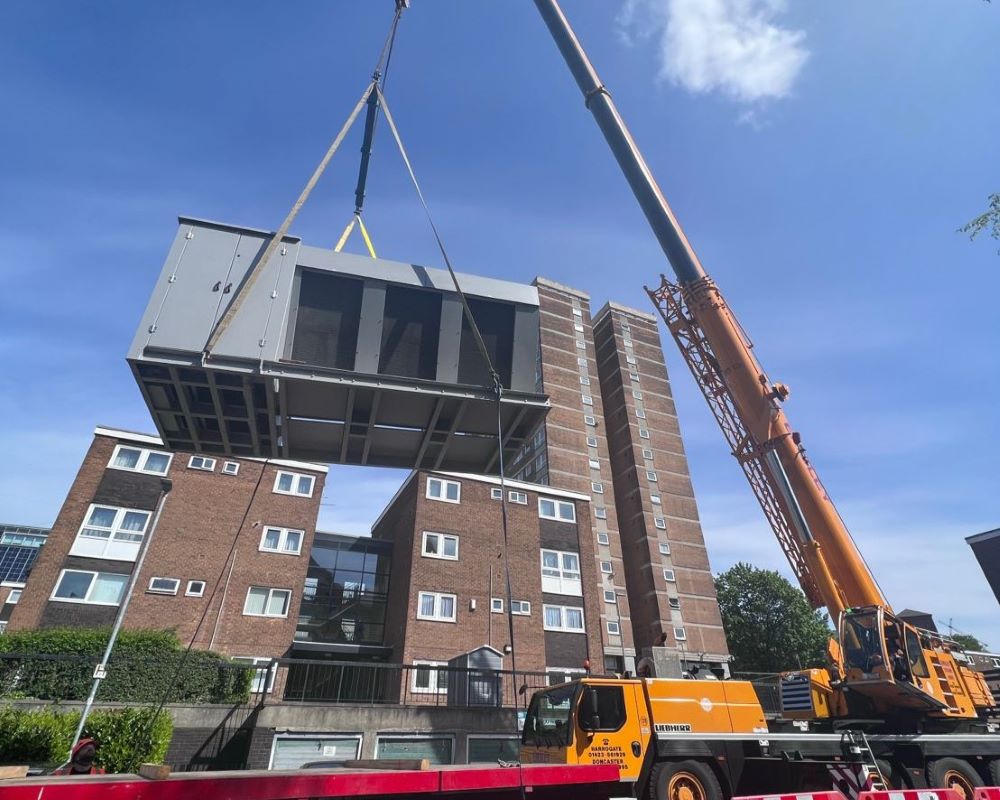 Air source heat pump installation